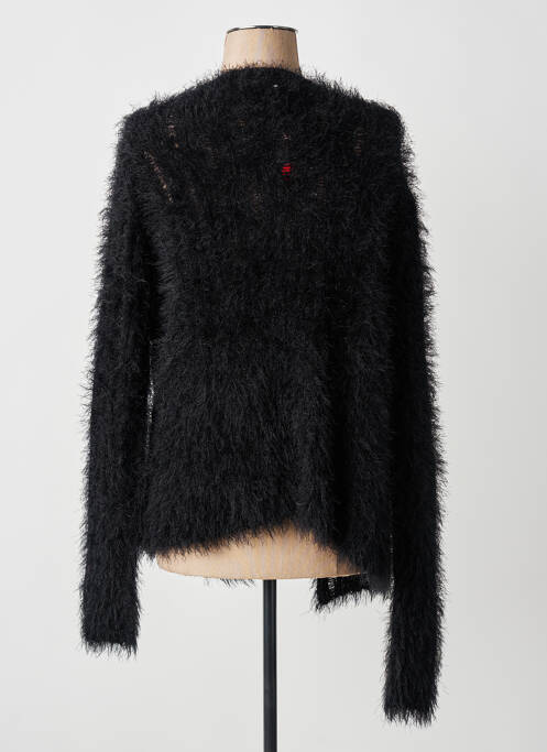 Gilet manches longues fermeture boutonnée sur le devant noir MD'M femme