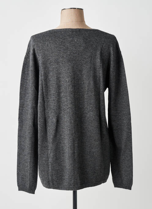 Gilet manches longues fermeture boutonnée sur le devant gris FINETTE femme
