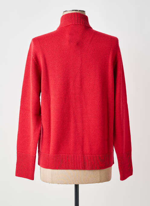 Gilet manches longues fermeture boutonnée sur le devant rouge MAURICE ABOT femme