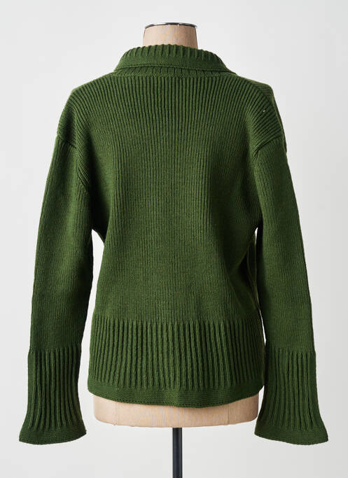 Gilet manches longues coupe cintrée vert FINETTE femme