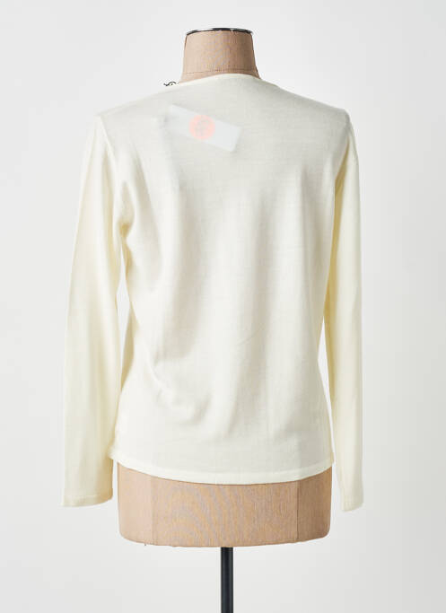 Pull col rond manches longues beige MONTAGUT femme