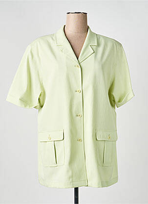 Chemisier manches courtes manches courtes vert PRUNELLE femme
