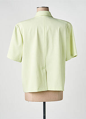 Chemisier manches courtes manches courtes vert PRUNELLE femme