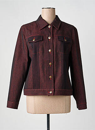 Veste casual poches rouge FEDORA femme