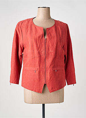 Veste casual col rond rouge KATMAI femme