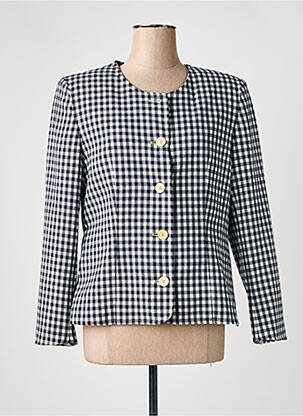 Veste casual col rond noir PIER BÉ femme