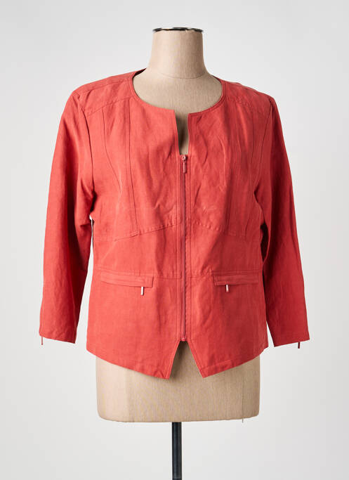 Veste casual col rond rouge KATMAI femme