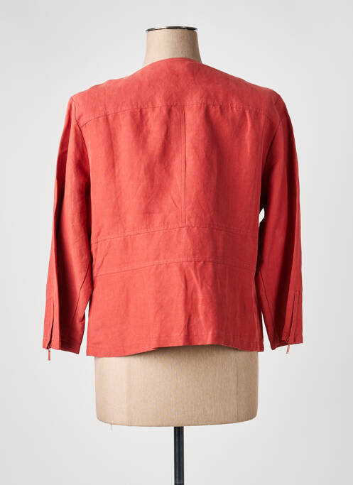 Veste casual col rond rouge KATMAI femme
