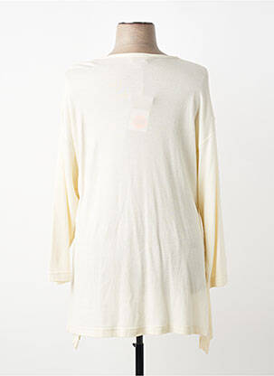 Gilet manches longues col rond beige CANNISSE femme