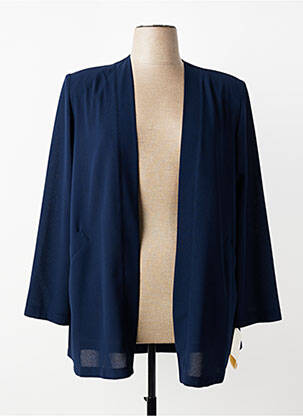 Veste casual epaulette bleu PIER BÉ femme