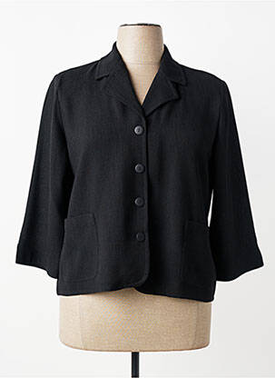 Chemisier coupe fluide manches longues noir PRUNELLE femme