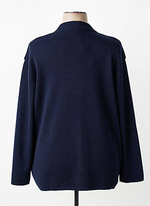 Gilet manches longues stretch bleu EDWIGE femme