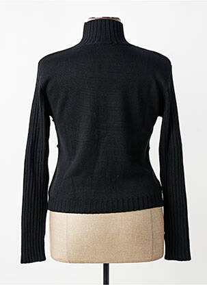 Pull coupe cintrée manches longues noir PAUL BRIAL femme