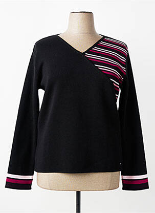 Pull coupe cintrée manches longues noir ARMOR LUX femme
