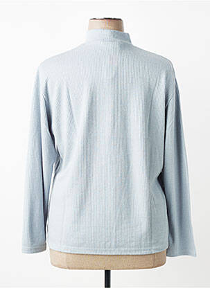 Top stretch manches longues bleu CLAUDE DE SAIVRE femme
