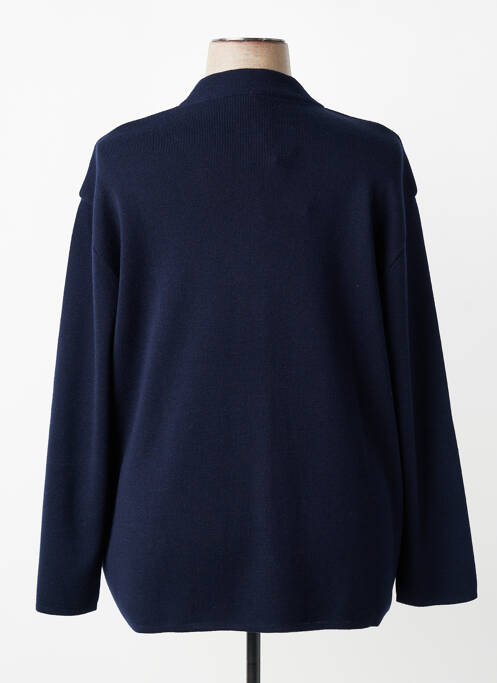 Gilet manches longues stretch bleu EDWIGE femme
