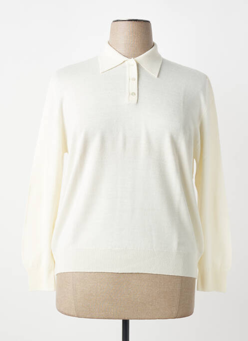 Polo manches longues manches longues beige ESTEREL femme