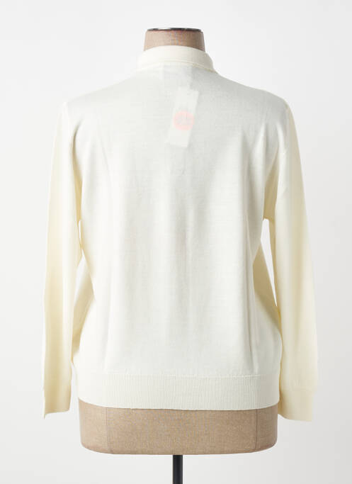 Polo manches longues manches longues beige ESTEREL femme