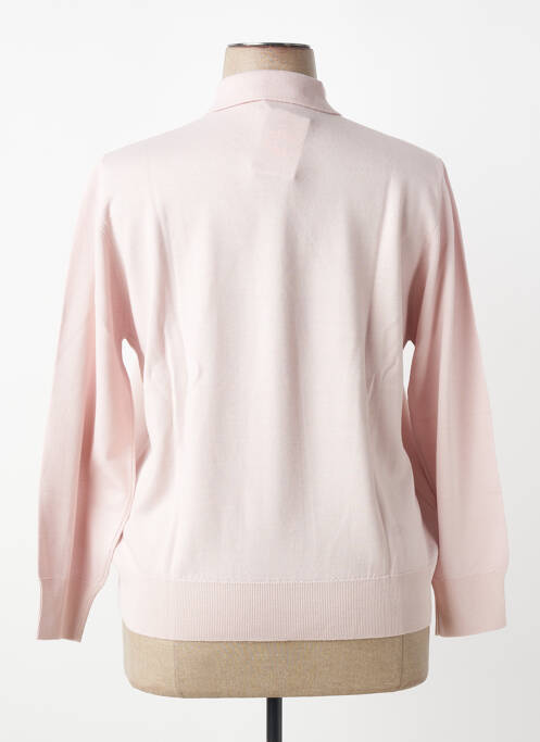 Polo manches longues manches longues rose MONTAGUT femme
