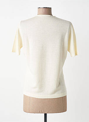 T-shirt stretch manches courtes beige MONTAGUT femme