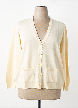 Gilet manches longues stretch beige MONTAGUT femme