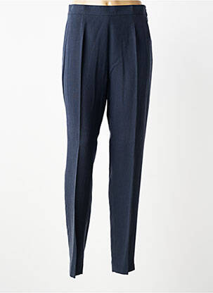 Pantalon slim tissage popeline taille normale bleu BIESSE femme