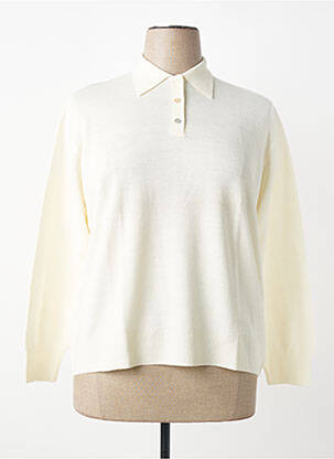 Polo manches longues manches longues beige MONTAGUT femme