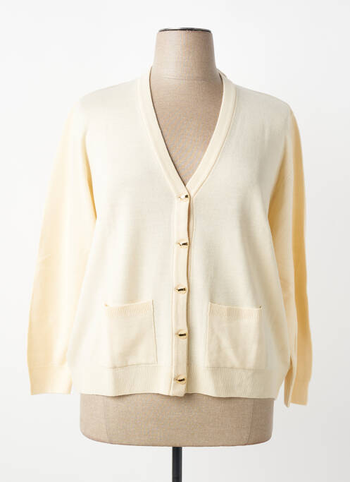 Gilet manches longues stretch beige MONTAGUT femme