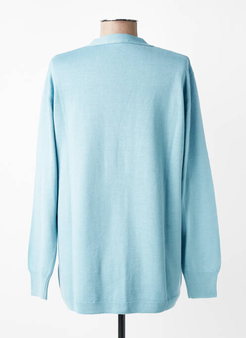 Gilet manches longues stretch bleu MONTAGUT femme