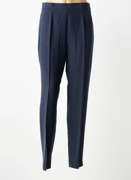 Pantalon slim tissage popeline taille normale bleu BIESSE femme