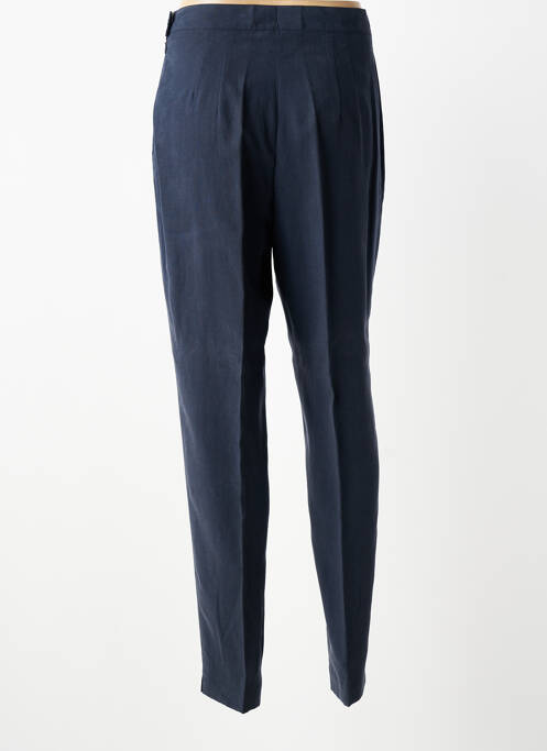 Pantalon slim tissage popeline taille normale bleu BIESSE femme