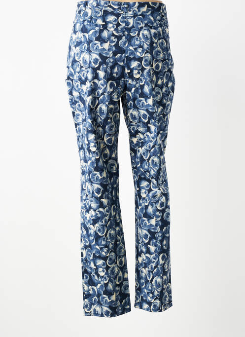 Pantalon slim tissage popeline taille normale bleu BIESSE femme