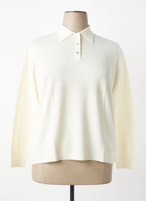 Polo manches longues manches longues beige MONTAGUT femme