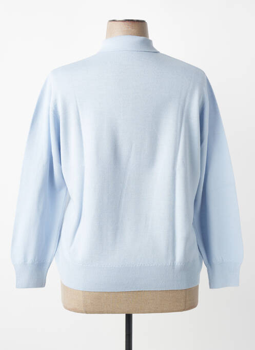 Polo manches longues manches longues bleu MONTAGUT femme