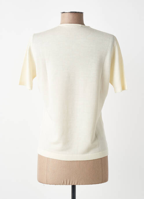 T-shirt stretch manches courtes beige MONTAGUT femme
