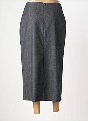 Jupe longue fermeture zippée au dos gris MITSOUKI femme