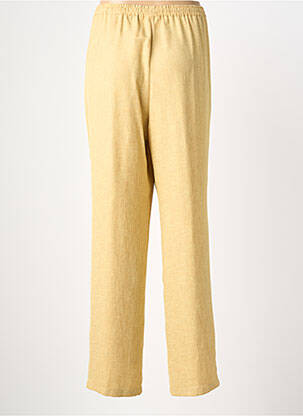 Pantalon droit taille élastique taille normale jaune PRUNELLE femme
