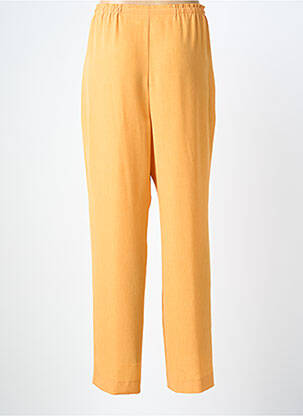 Pantalon droit tissage popeline taille normale orange PIER BÉ femme