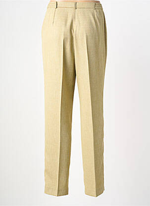 Pantalon droit fermeture zippée sous rabat boutonné taille normale vert PIER BÉ femme