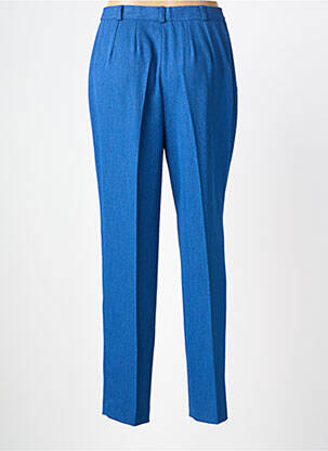 Pantalon droit tissage crêpe taille normale bleu PIER BÉ femme