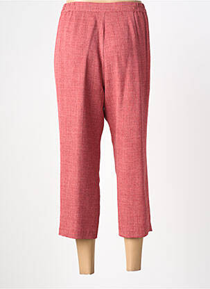 Pantacourt coupe droite taille normale rouge PRUNELLE femme