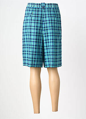 Bermuda coupe droite taille normale bleu PIER BÉ femme