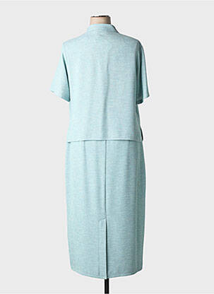 Ensemble jupe coupe droite bleu PRUNELLE femme