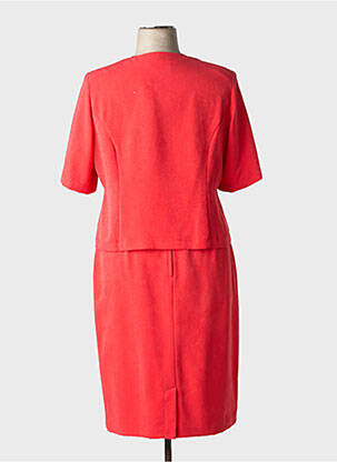 Ensemble jupe fermeture zippée au dos rouge PRUNELLE femme