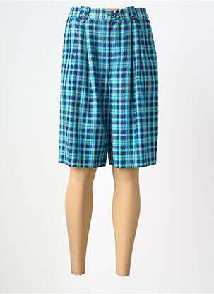 Bermuda coupe droite taille normale bleu PIER BÉ femme