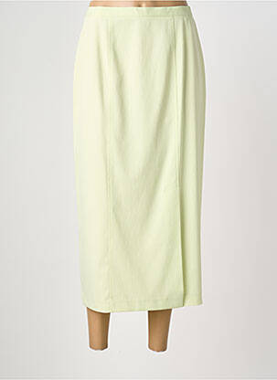 Jupe longue fermeture zippée au dos vert PRUNELLE femme