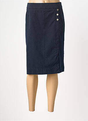 Jupe mi-longue coupe droite bleu ARMOR LUX femme