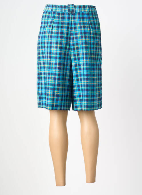 Bermuda coupe droite taille normale bleu PIER BÉ femme