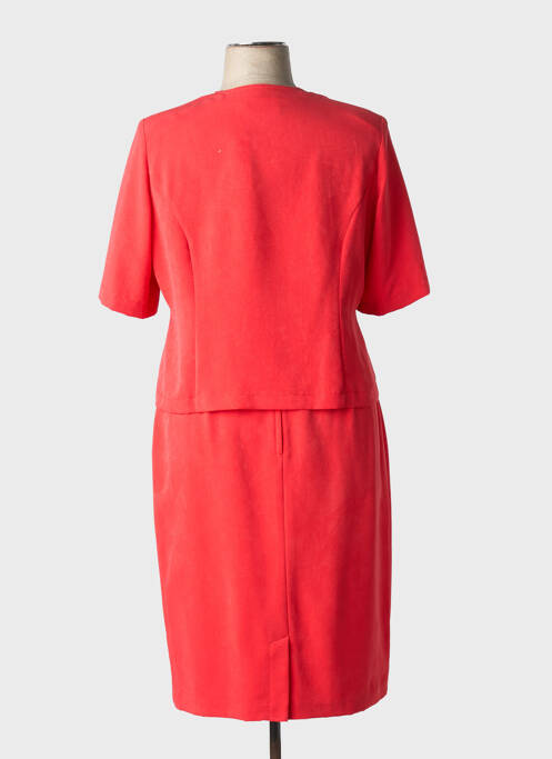 Ensemble jupe fermeture zippée au dos rouge PRUNELLE femme
