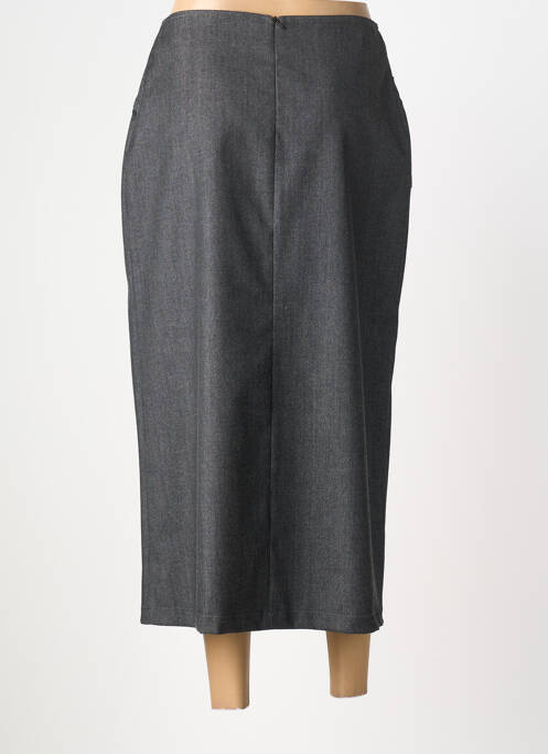 Jupe longue fermeture zippée au dos gris MITSOUKI femme